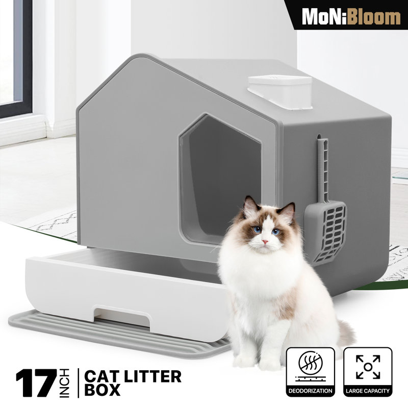 Cat litter tray with lid best sale